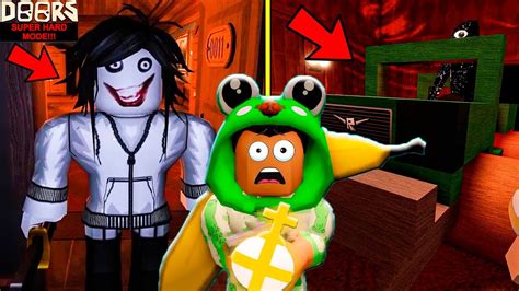 ¡nunca Juegues Doors En Super Hard Mode En Roblox Jeff The Killer