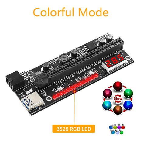 Tishric In Riser With Temperature Display Running Lamp Pci E X