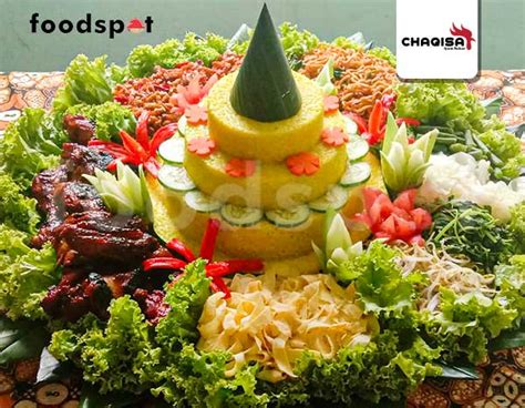 Tumpeng Besar Menu 4 Dari Chaqisa Catering Foodspot