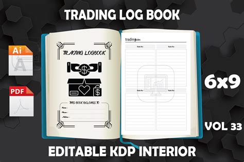 Trading Log Book Vol Graphic By Kdp Spring Creative Fabrica