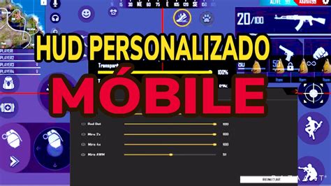 O MELHOR HUD PERSONALIZADO MOBILE NO FREE FIRE YouTube