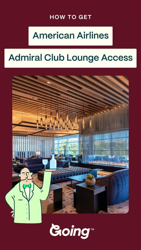 an advertisement for the american airlines advertise club lounge access system, with a man in