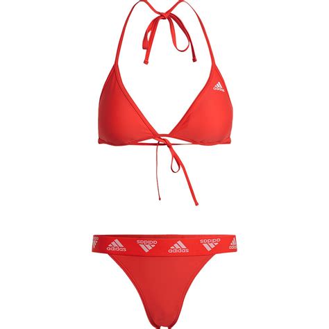 Suppose Can Not See Form Adidas Red Triangle Bikini Beans Barely