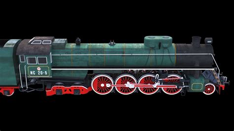 soviet locomotive    model cgtrader