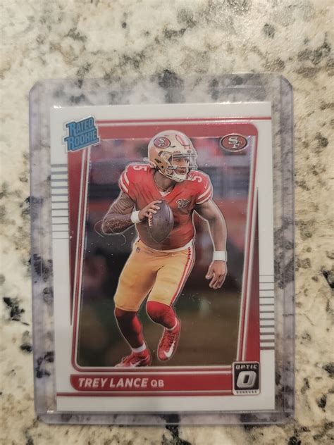 2021 Donruss Optic Football 203 Trey Lance Rated Rookie RC San