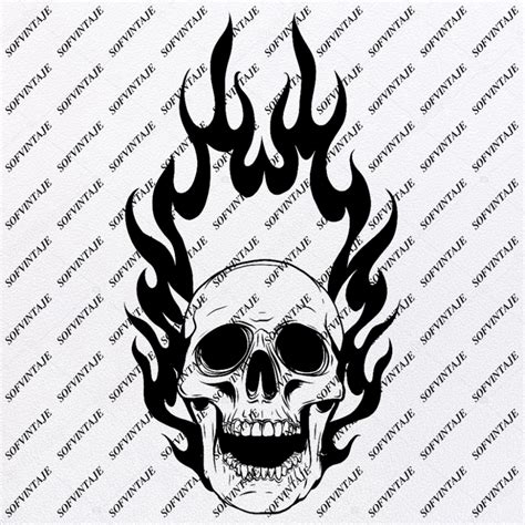 Skull Skull Svg File Skull Svg Design Clipart Skull Svg File