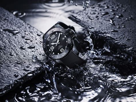 The All Black Ceramic Hydroconquest Watch From Longines Is A Dark Diver Maxim