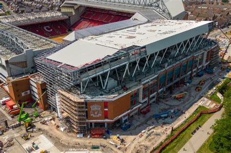 Liverpool Releases New Footage Inside Anfield Road Expansion As Arsenal