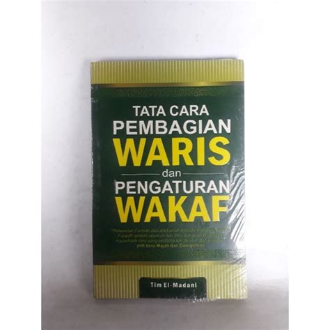 Jual Tata Cara Pembagian Waris Dan Pengaturan Wakaf T Shopee