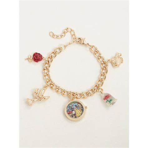 Torrid Disney Belle Charm Watch Bracelet 37 Liked On Polyvore