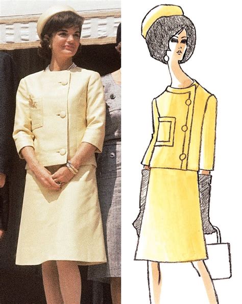 Jackie Kennedy Wears A Yellow Suit In Paris Designed By Oleg Cassini