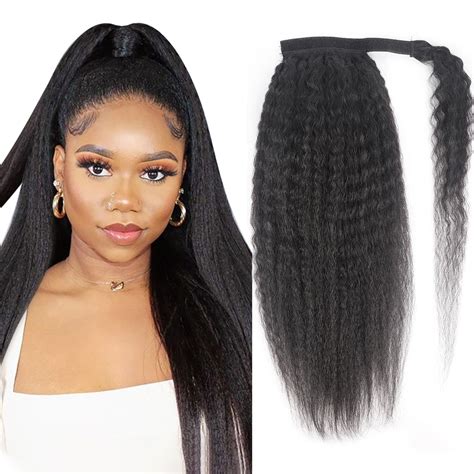 Beautyforever Long Kinky Straight Ponytail Extension Natural Looking