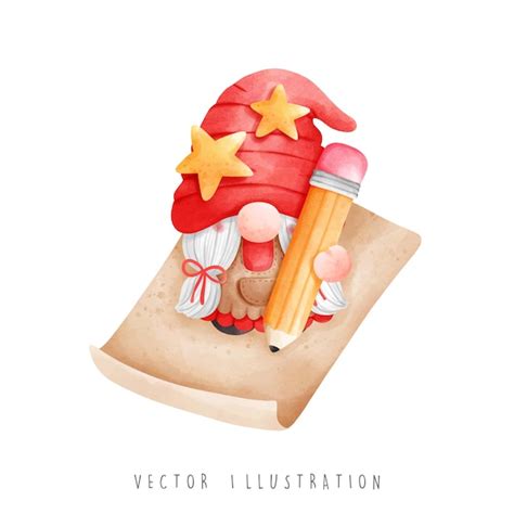 Premium Vector Christmas Gnome Gnome Mail Delivery Vector Illustration