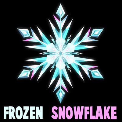 frozen snowflake – How to Draw Step by Step Drawing Tutorials