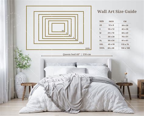 Big Sizes_wall Art Size Guide, Frame Size Guide, Print Size Guide ...