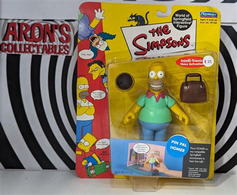 The Simpsons World Of Springfield Series 2 Pin Pal Homer Action Figure