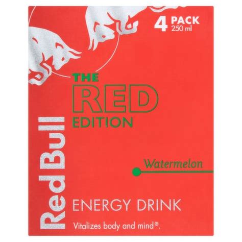 Red Bull Energy Drink Red Edition Watermelon 250ml X 4 Dunnes Stores