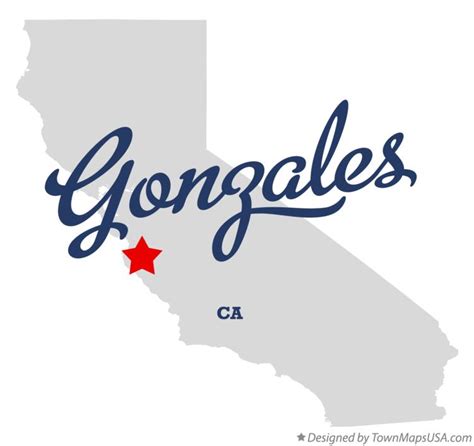 Map of Gonzales, CA, California