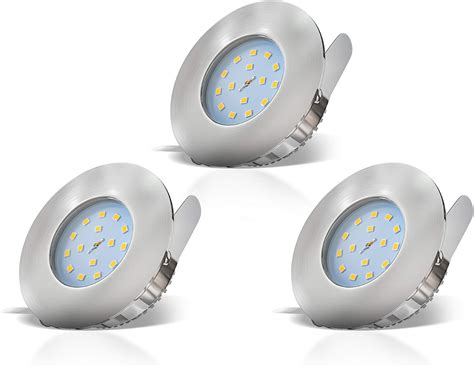 B K Licht Lot De Spots Led Ip Pour Salle De Bain Encastrables