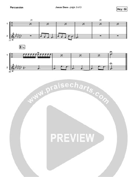 Jesus Does Percussion Sheet Music Pdf We The Kingdom Praisecharts