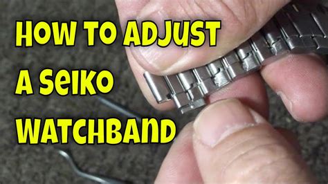 How To Adjust A Seiko Watchband Link The Easy Way Closeup And Hd