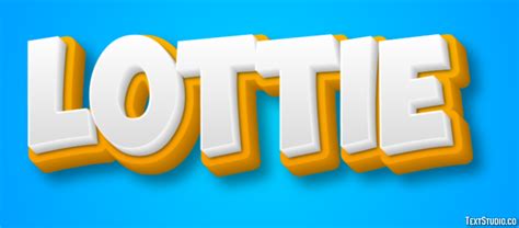 Lottie Text Effect And Logo Design Name