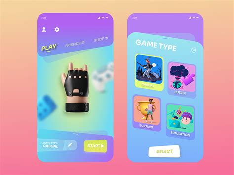 Games App by Sakshi Katiyar on Dribbble