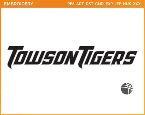 Towson Tigers - College Sports Embroidery Logo in 4 sizes - SPLN004496 • Sports Logos ...