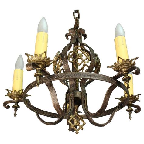 Classic Spanish Revival Chandelier At 1stdibs