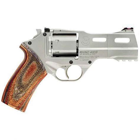 Chiappa Rhino 357 Magnum 4in Nickelwalnut Revolver 6 Rounds