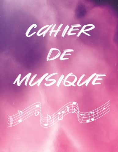 Cahier De Musique Cahier De Musique Avec Port E Et Carreaux