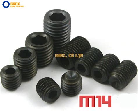 M14 Grub Screws Cup Point Hex Socket Set Screw 129 Grade Alloy Steel