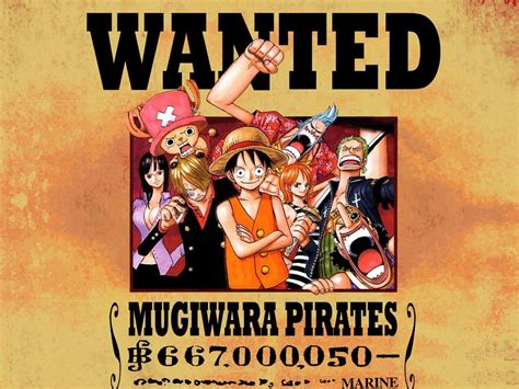 Straw Hat Pirates Wanted Posters