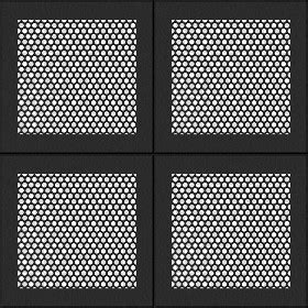 Black Ceiling Perforated Metal Texture Seamless 10570