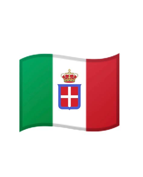 Kingdom of Italy google emoji flag format by ShizukaCo on DeviantArt