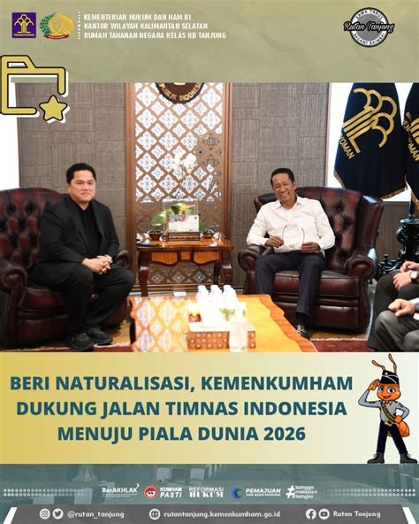 Beri Naturalisasi Kemenkumham Dukung Jalan Timnas Indonesia Menuju