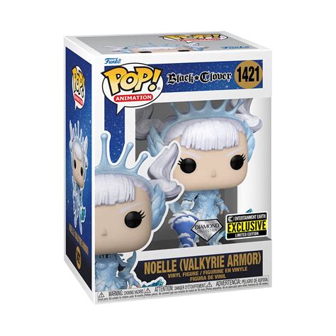 Black Clover Noelle Valkyrie Armor Diamond Glitter Funko Pop Vinyl Figure 1421