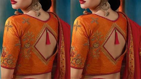 50 Simple And Latest Neck Designs Of Blouse Back Neck Patterns For