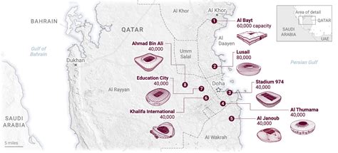 Fifa World Cup 2022 Stadiums Map