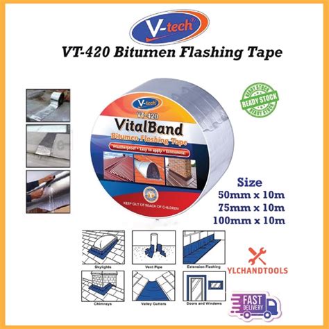 VT 420 VITALBAND BITUMEN FLASHING TAPE 50MM 75MM 100MM Shopee Malaysia