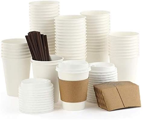 Amazon Eupako Pack Oz Disposable Hot Paper Coffee Cups With