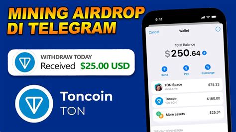 Mining AIR DROP Dibayar Tiap Hari Cara Menghasilkan Uang Di Telegram