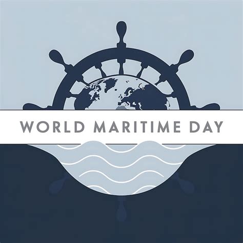 World Maritime Day Poster Vector Image Illustration Premium Ai