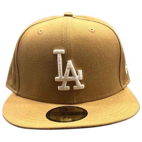 Los Angeles Dodgers Wheat Brown Basic Gray UV 59FIFTY Fitted Hat