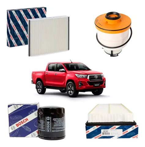 Kit De Filtros Bosch Toyota Hilux 2 8td 2 4 Td 2016 En Adel