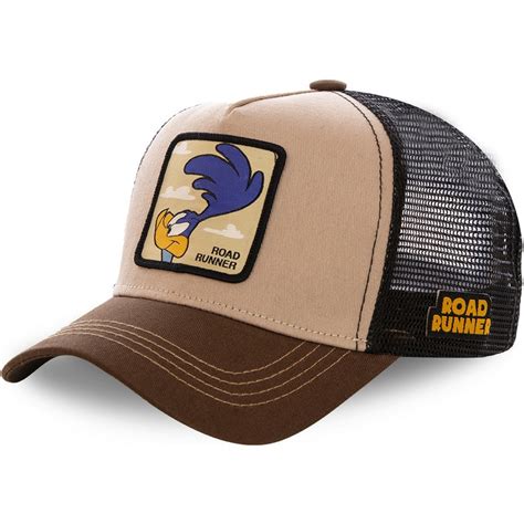 Capslab Road Runner Roa2 Looney Tunes Brown Trucker Hat Caphuntersca