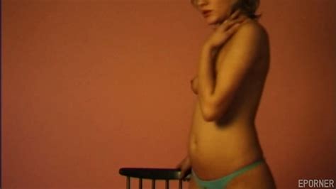 Blonde Chick On Chair