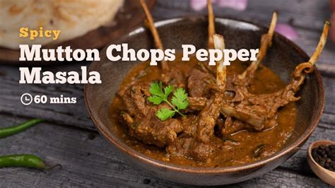 Mutton Chops Pepper Masala Mutton Chops Recipe Cookd Youtube