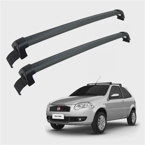 Rack De Teto Travessa Fiat Palio 2 Portas 2008 A 2011 Prata Projecar