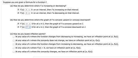 Solved Suppose You Are Given A Formula For A Function F